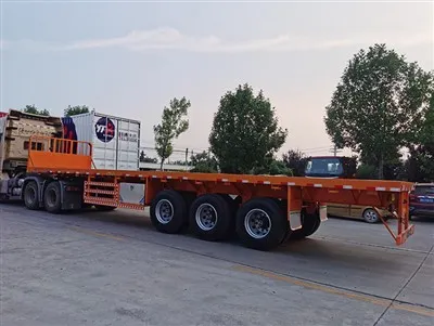 Tiesus plokščias plokščias puspriekabė